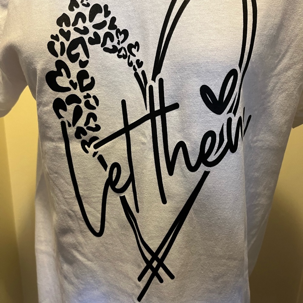 Screen print tee let them